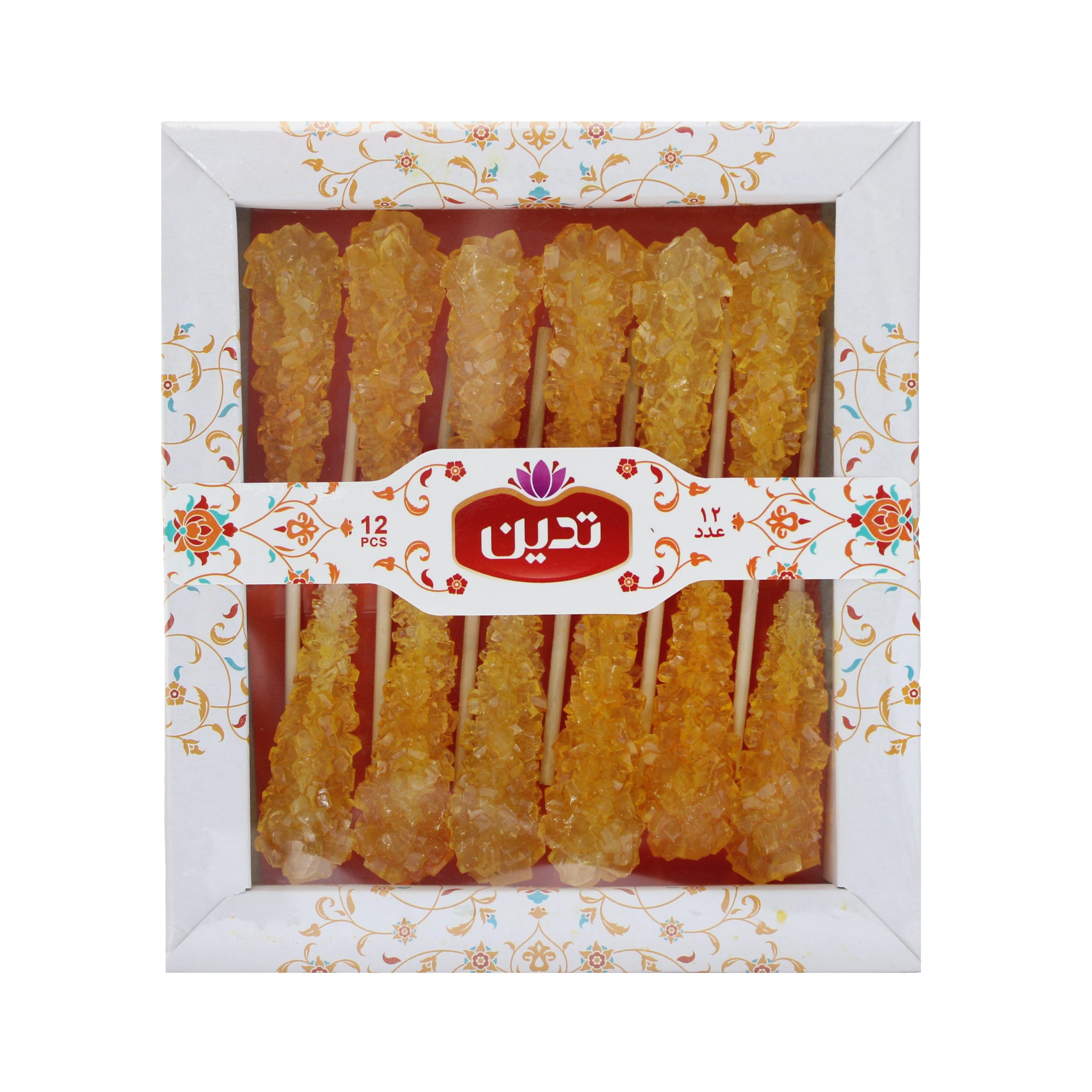 نبات زعفرانی نیدار برند «تدیّن»، با مواد اولیه باکیفیت و طعم کمنظیر، در بستهبندیهای 6، 12 و 24 عددی تولید و ارائه میشود.