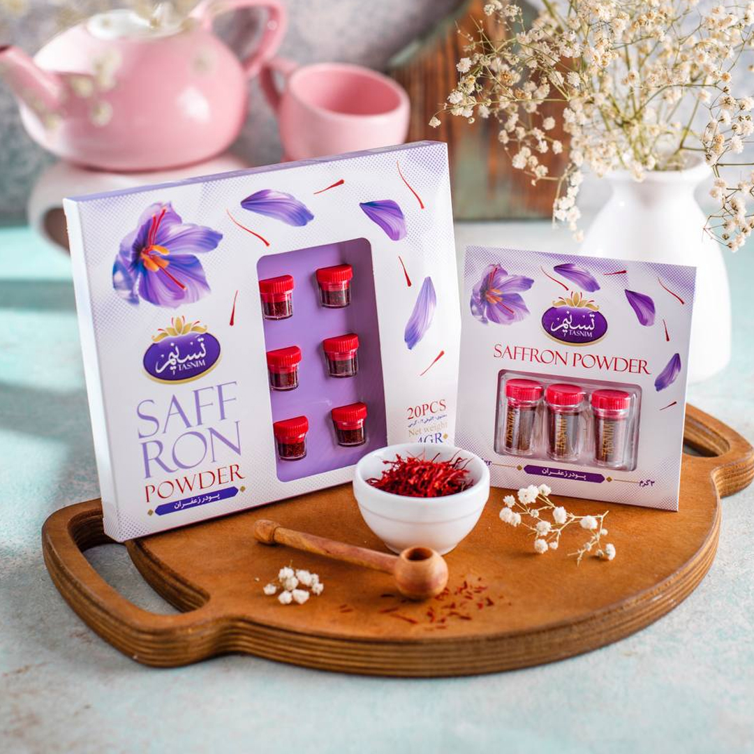 استفاده از زعفران تازه به دلیل نیاز به آسیاب زمانبر است. به همین دلیل، پودر زعفران تسنیم به عنوان یک جایگزین مناسب برای زعفران رشته ای معرفی میشود.